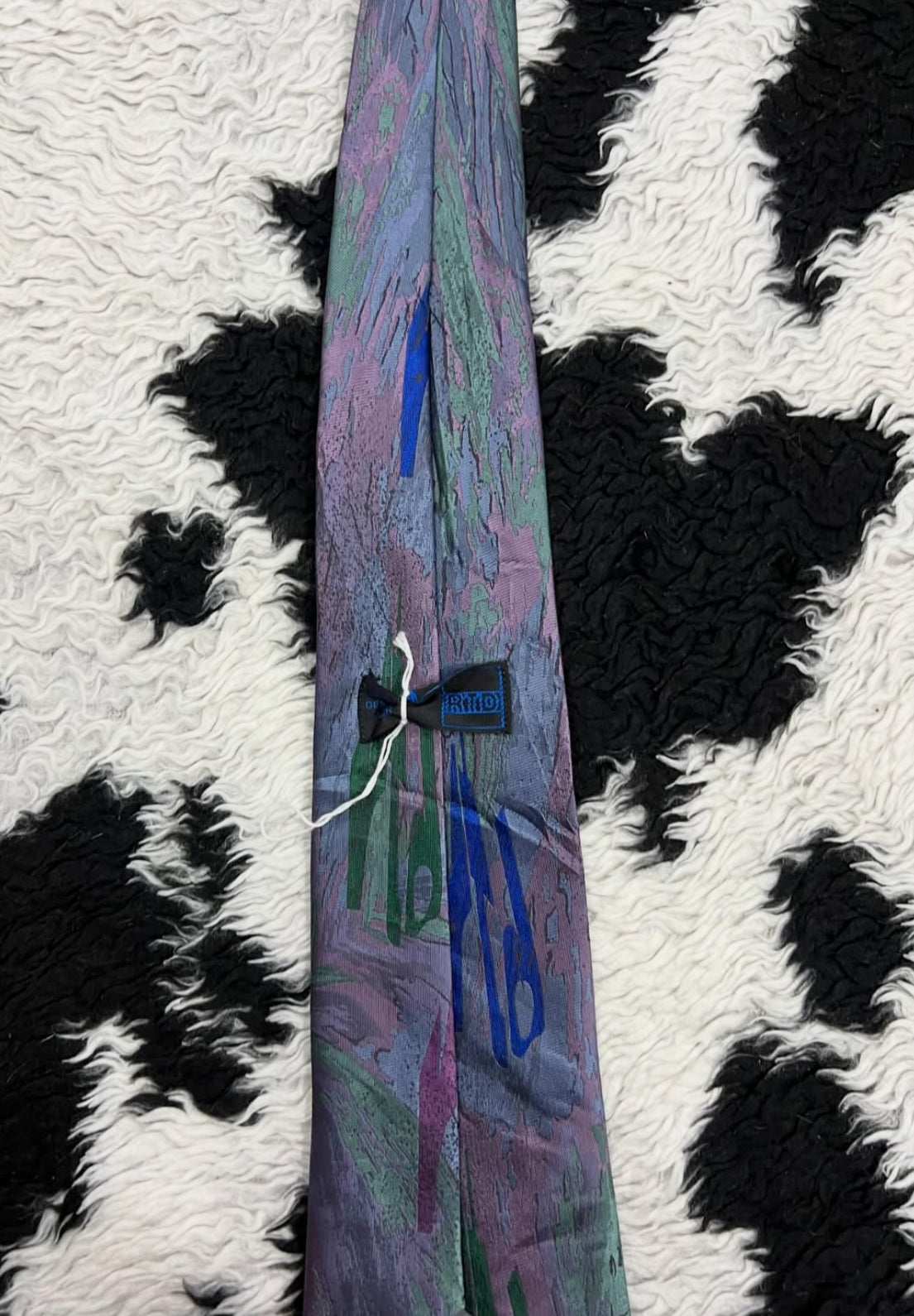 Lavender Abstract Embroidered Tie