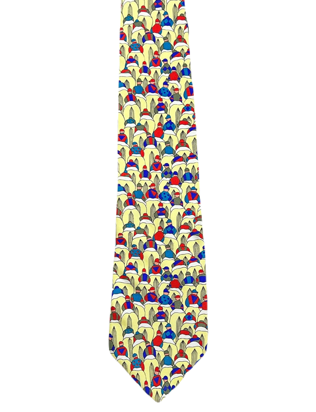 "To the Starting Gate" Men on Horses Tie