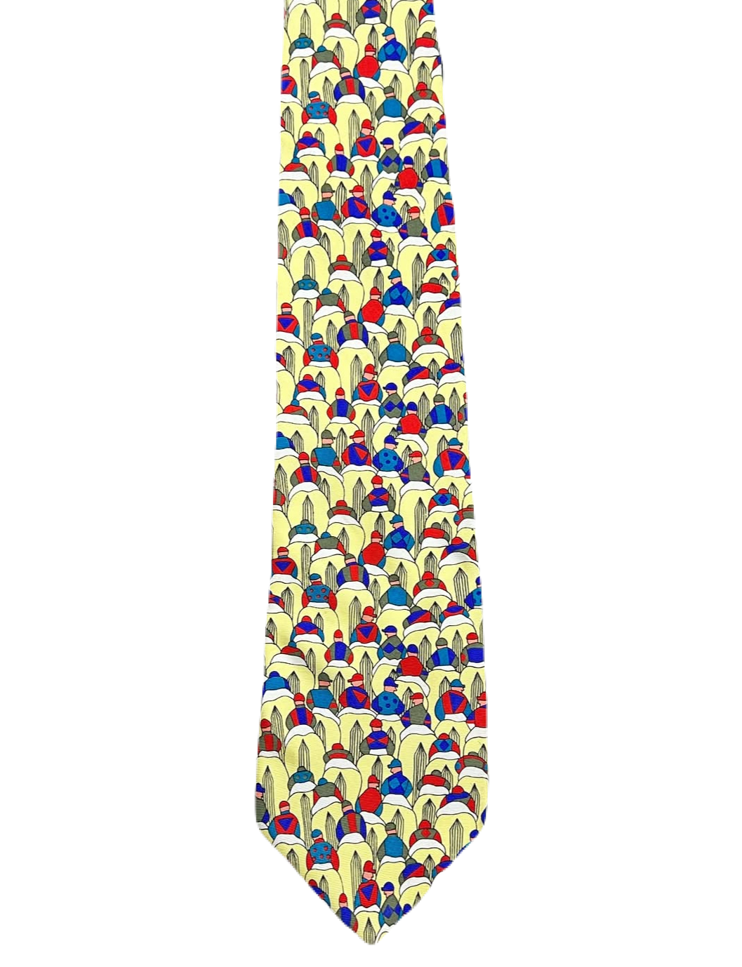 "To the Starting Gate" Men on Horses Tie
