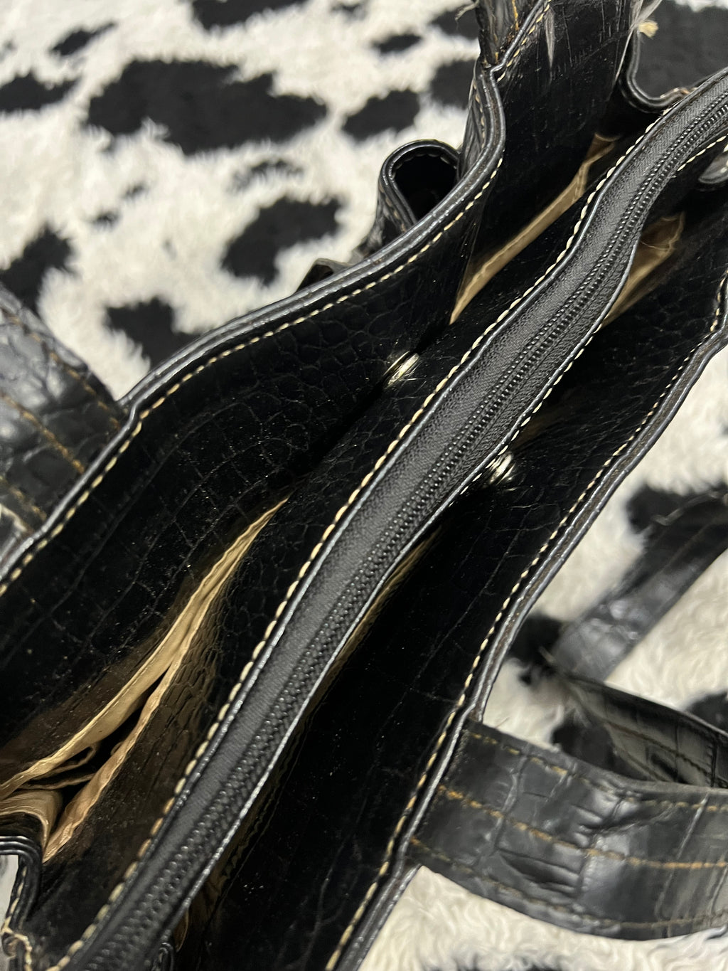 Crazy Horse Black Handbag