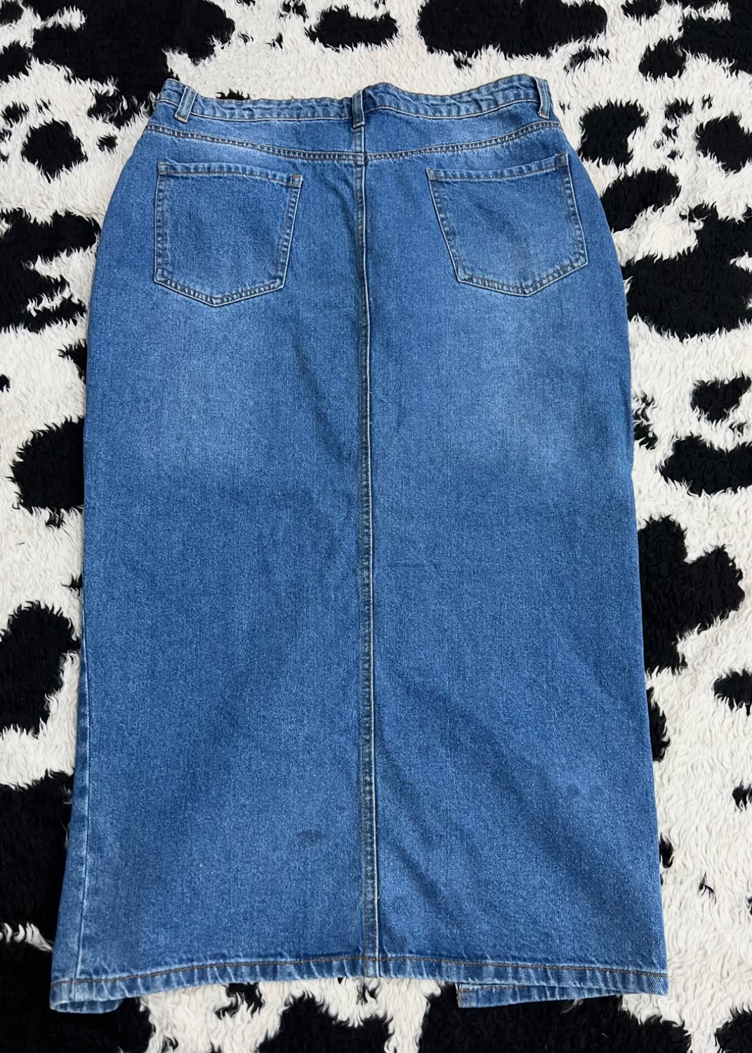 "I Saw It First" Denim Skirt