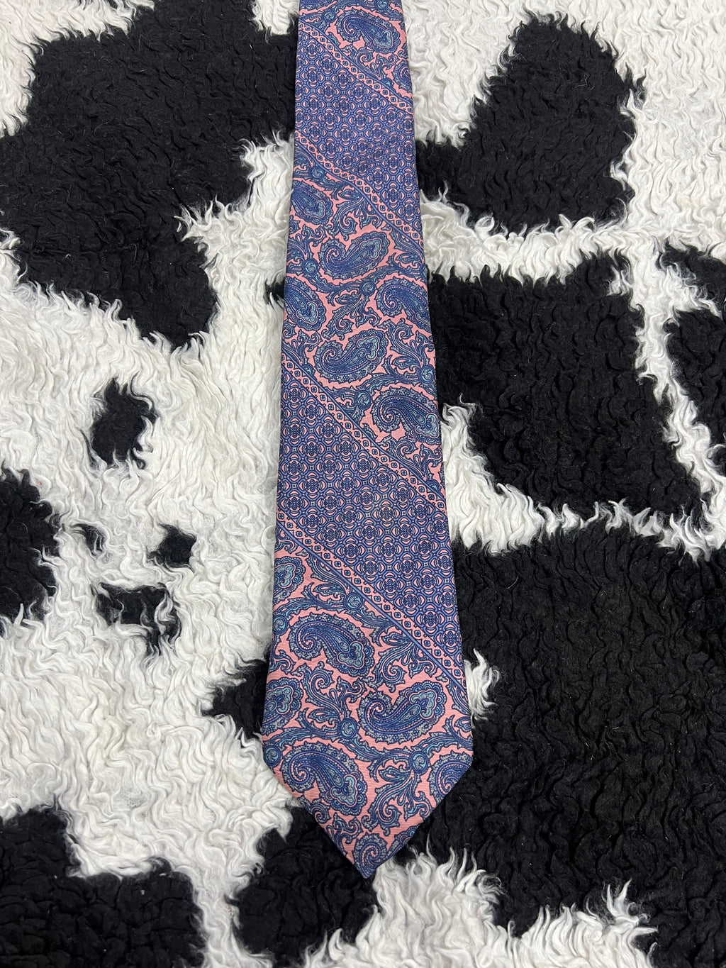 Stafford Blue & Pink Paisley Tie