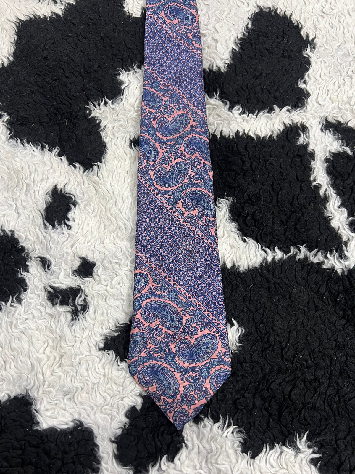 Stafford Blue & Pink Paisley Tie