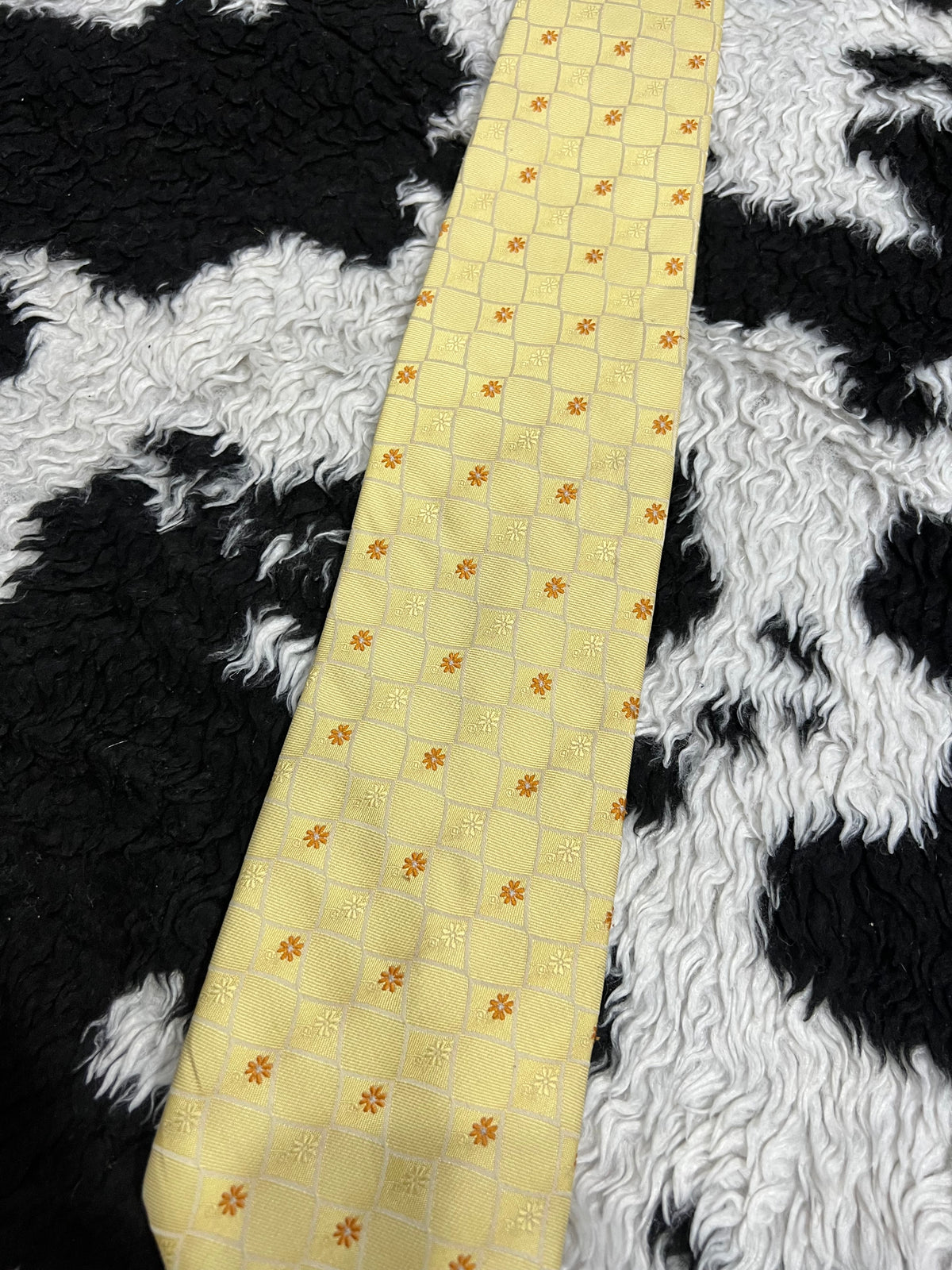 Yellow & Orange Floral Tie