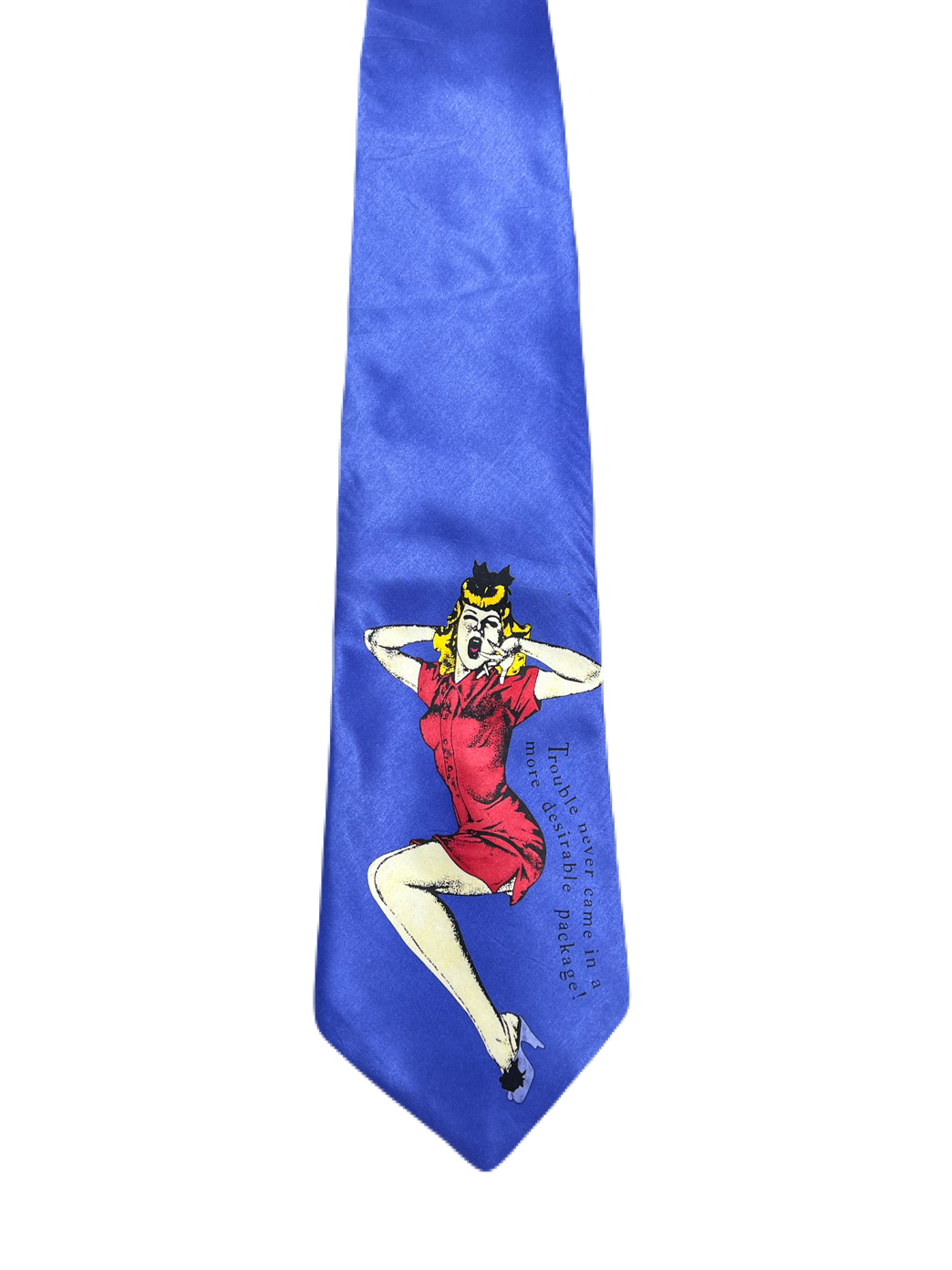 Vintage Robin Ruth "Trouble came in a more desirable package!" Tie