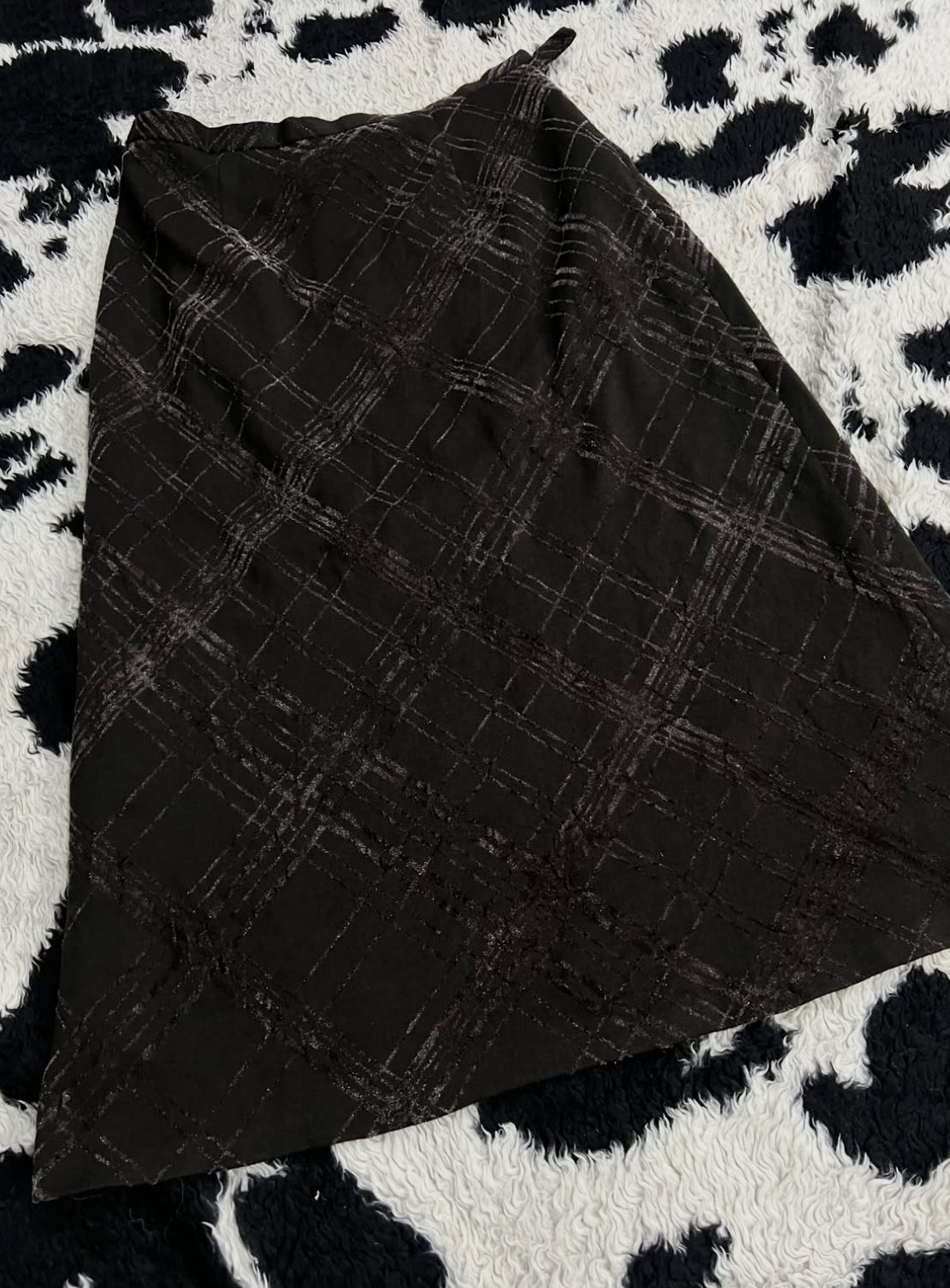Grace Days Velvet Brown Long Skirt