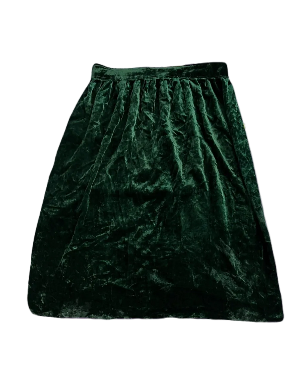 Green Velvet Skirt
