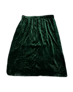Green Velvet Skirt