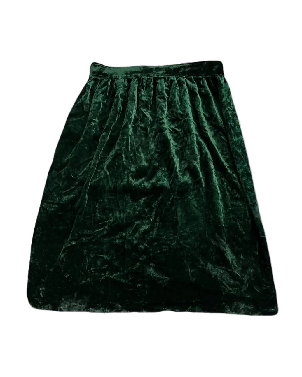Green Velvet Skirt