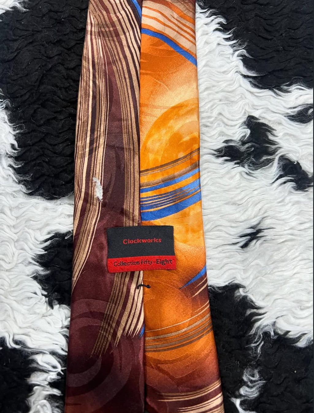 Clockworks Abstract Tie