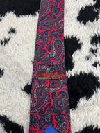 Balmoral Tie Rack Red & Blue Paisley Tie