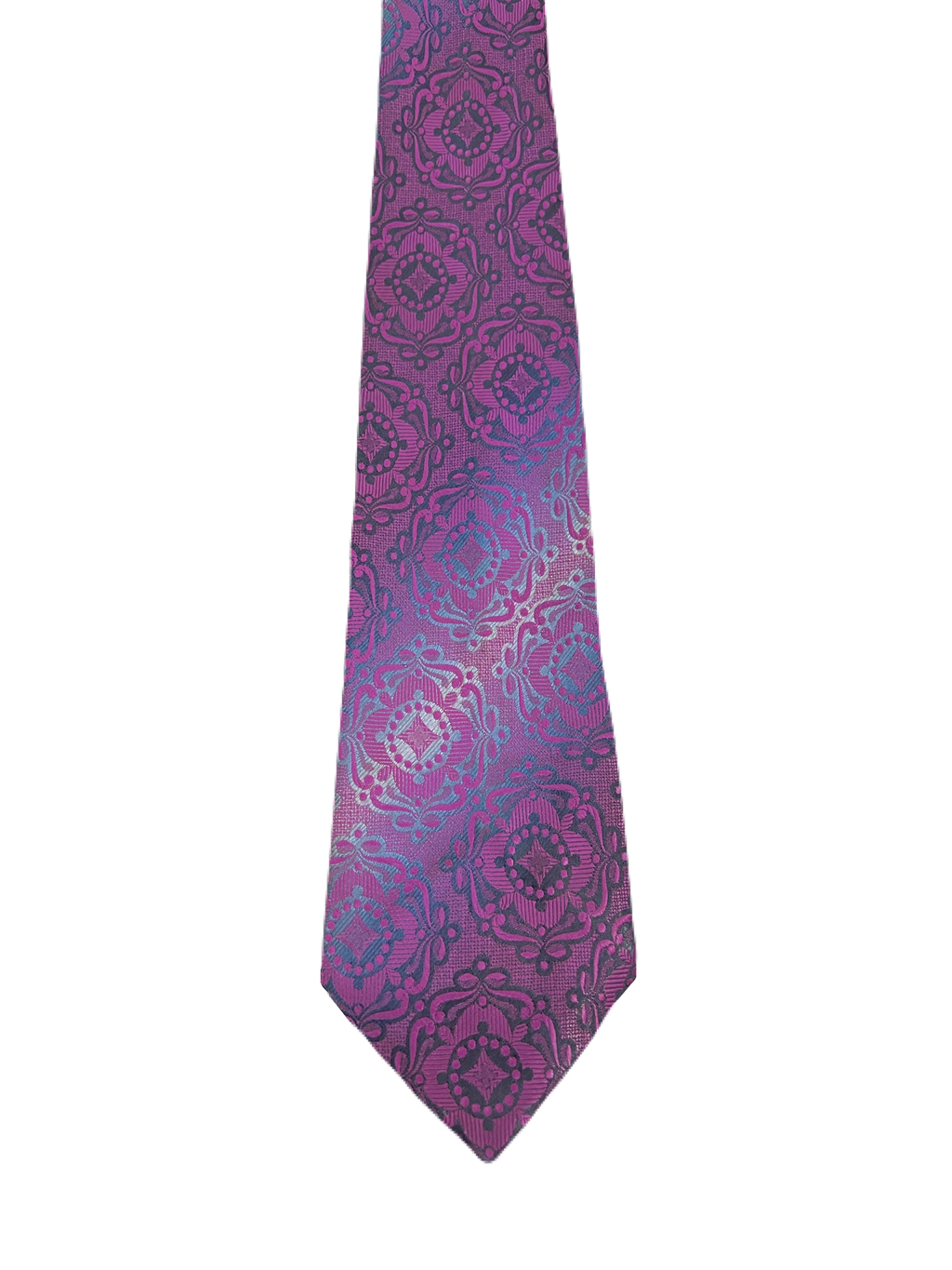 Purple Fully Embroidered Tie