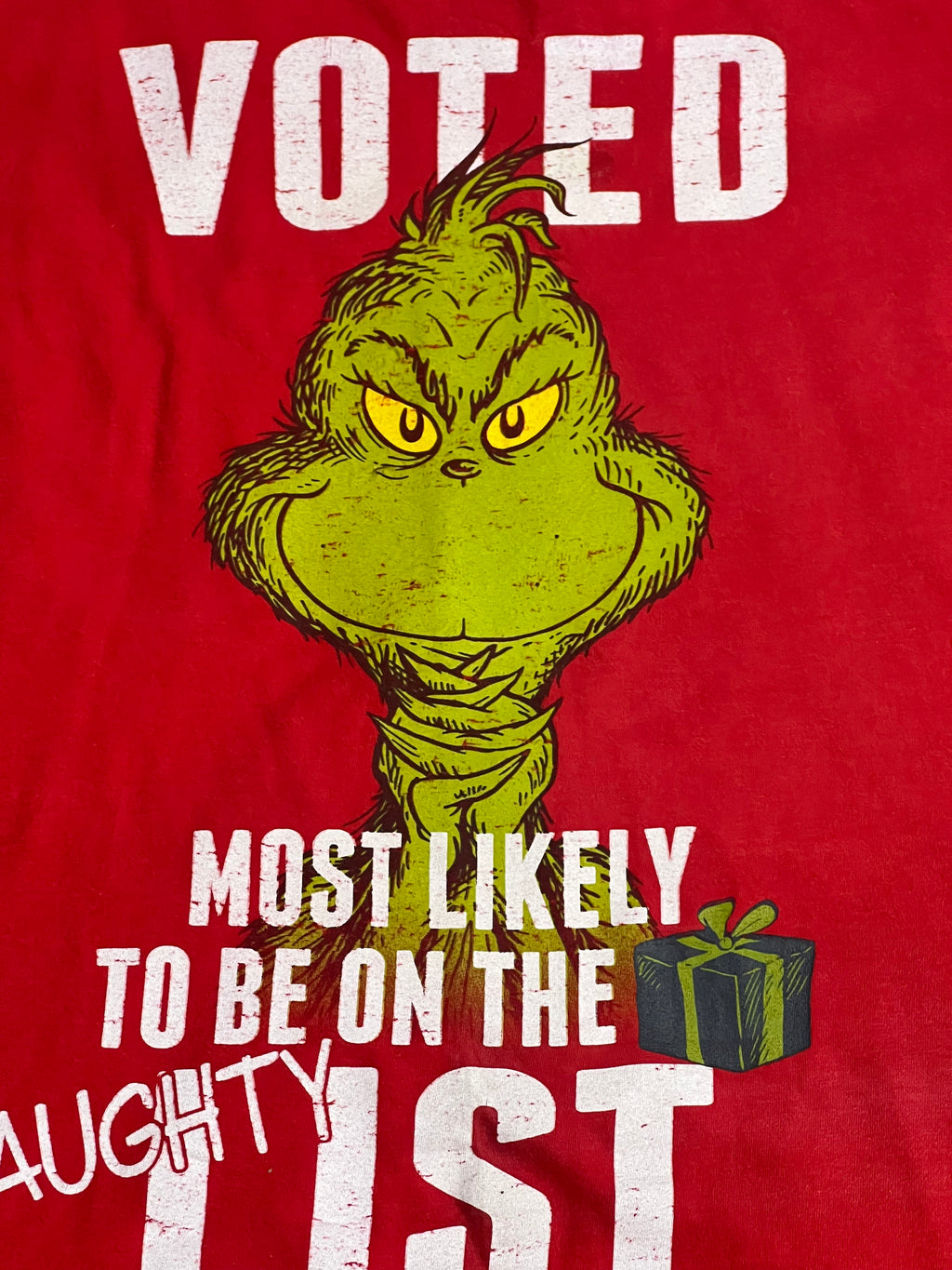 The Grinch Naughty List Tee (Extra Large)