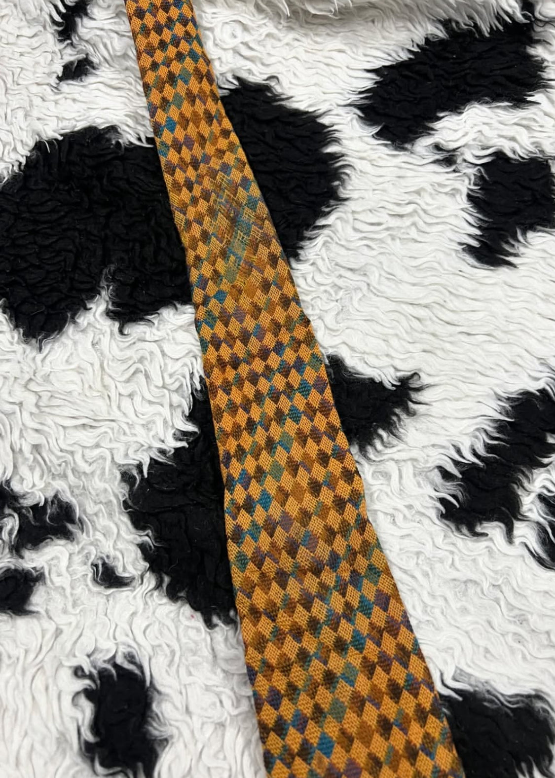 Woolen Checkered Tie
