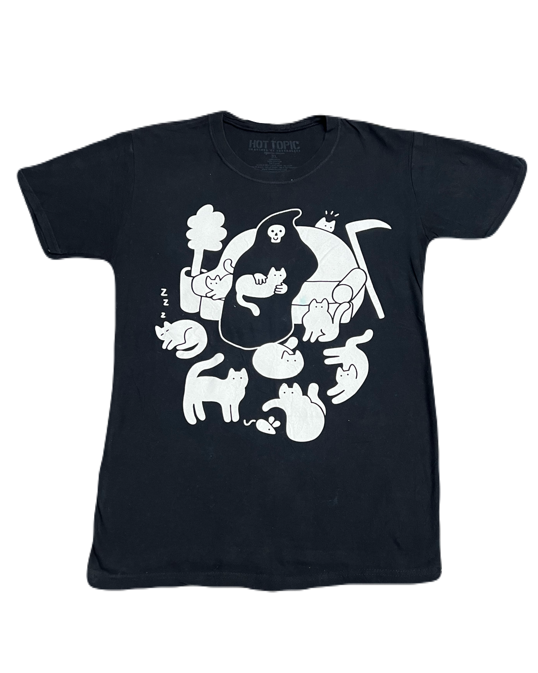 Grim Reaper with Cats Tee (Medium)