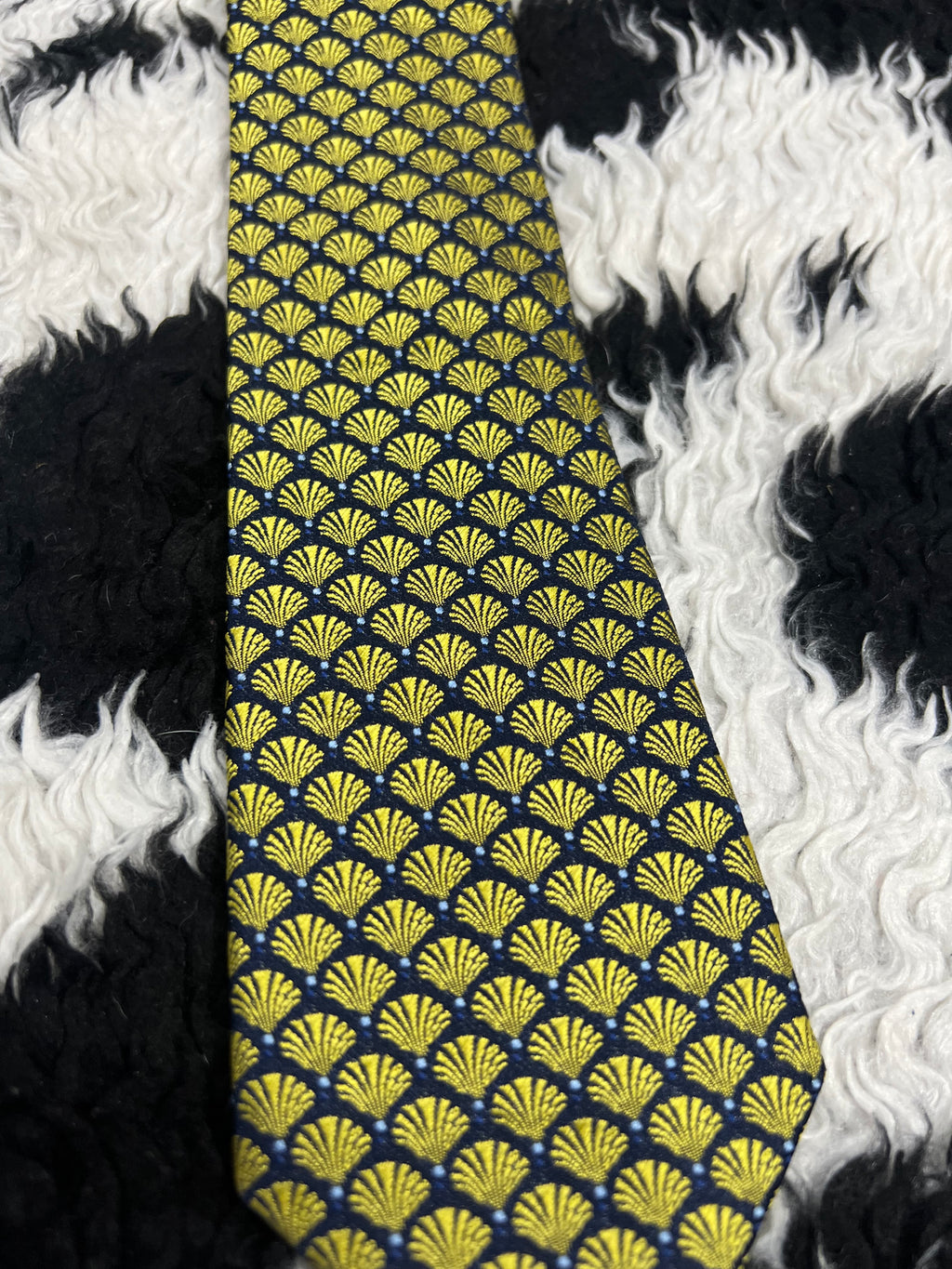 NEXT Seashells Embroidered Narrow Tie