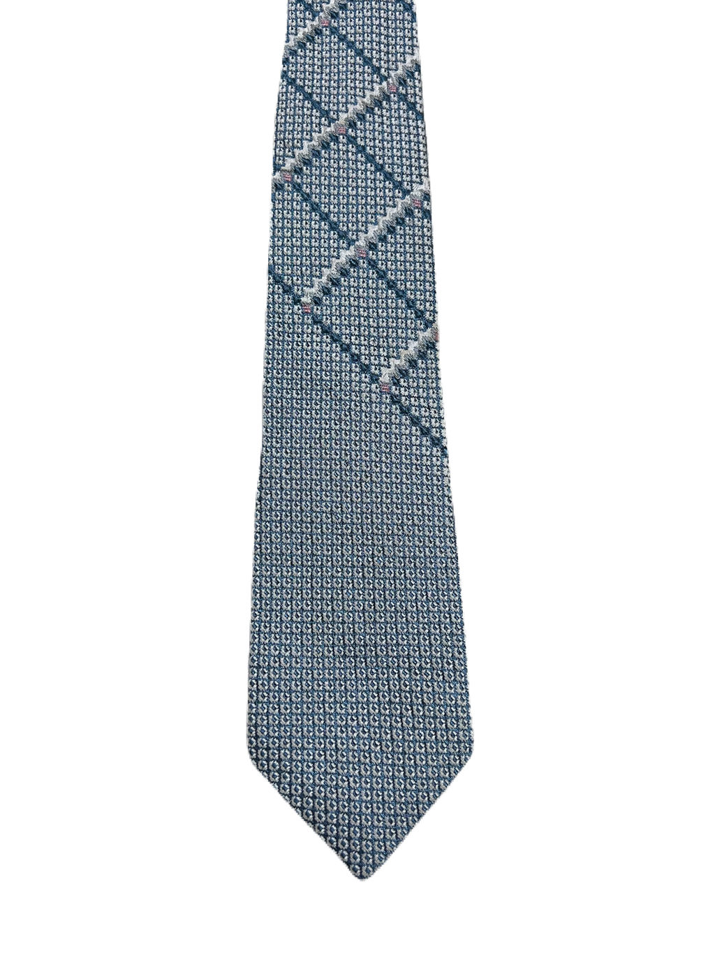 Blue Textured Tie