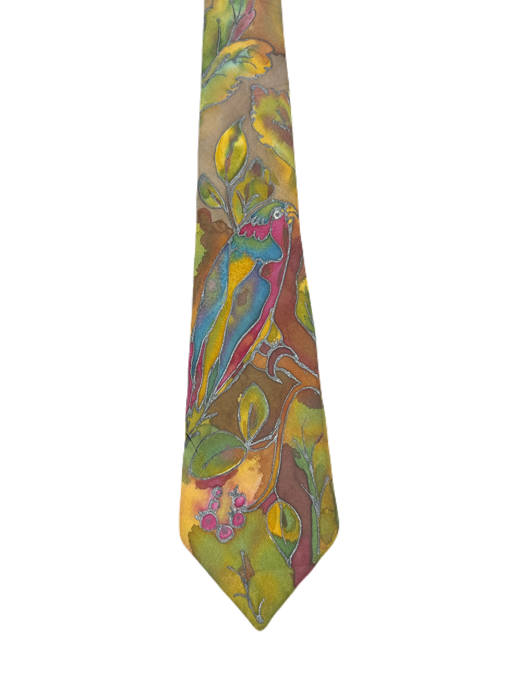 Painted Parrots Tie