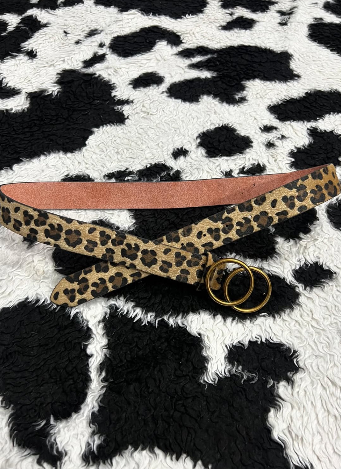 Cheetah Print Belt