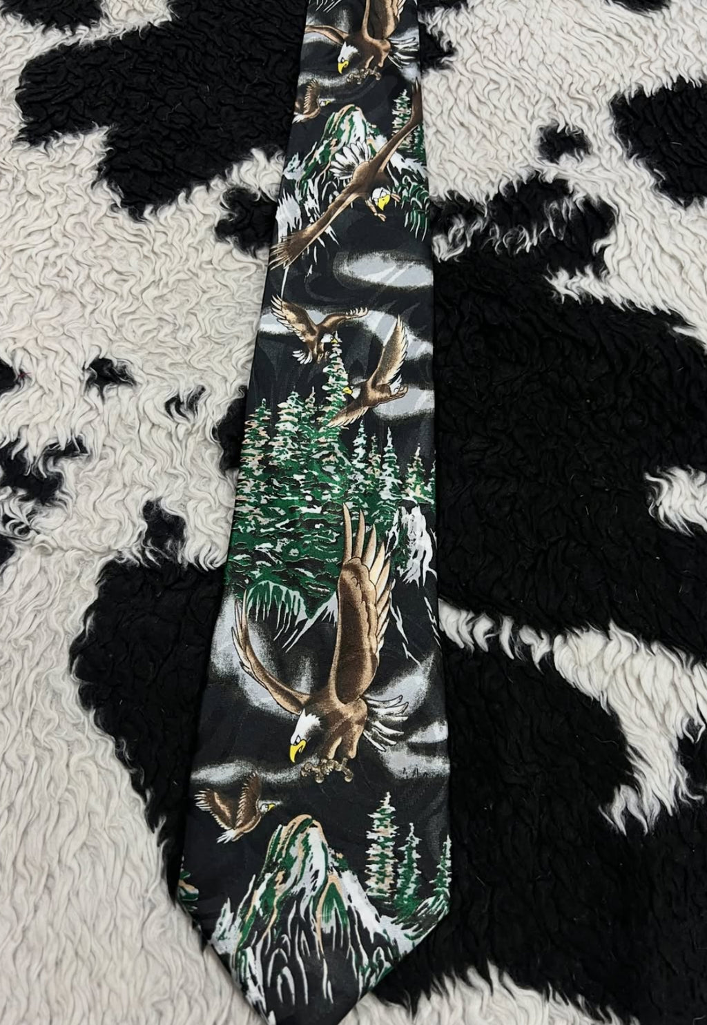 Eagles in Mountains Tie