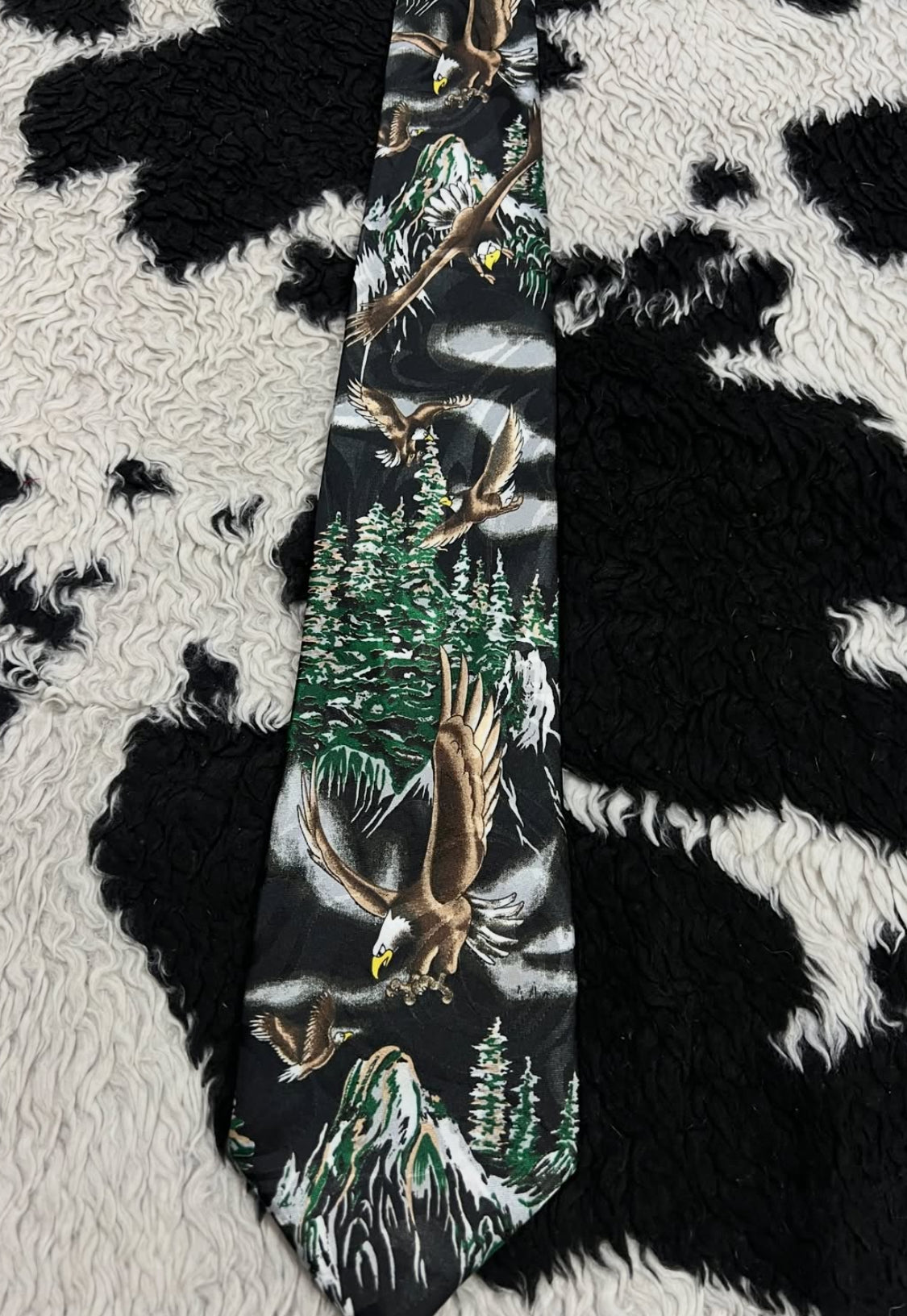 Eagles in Mountains Tie