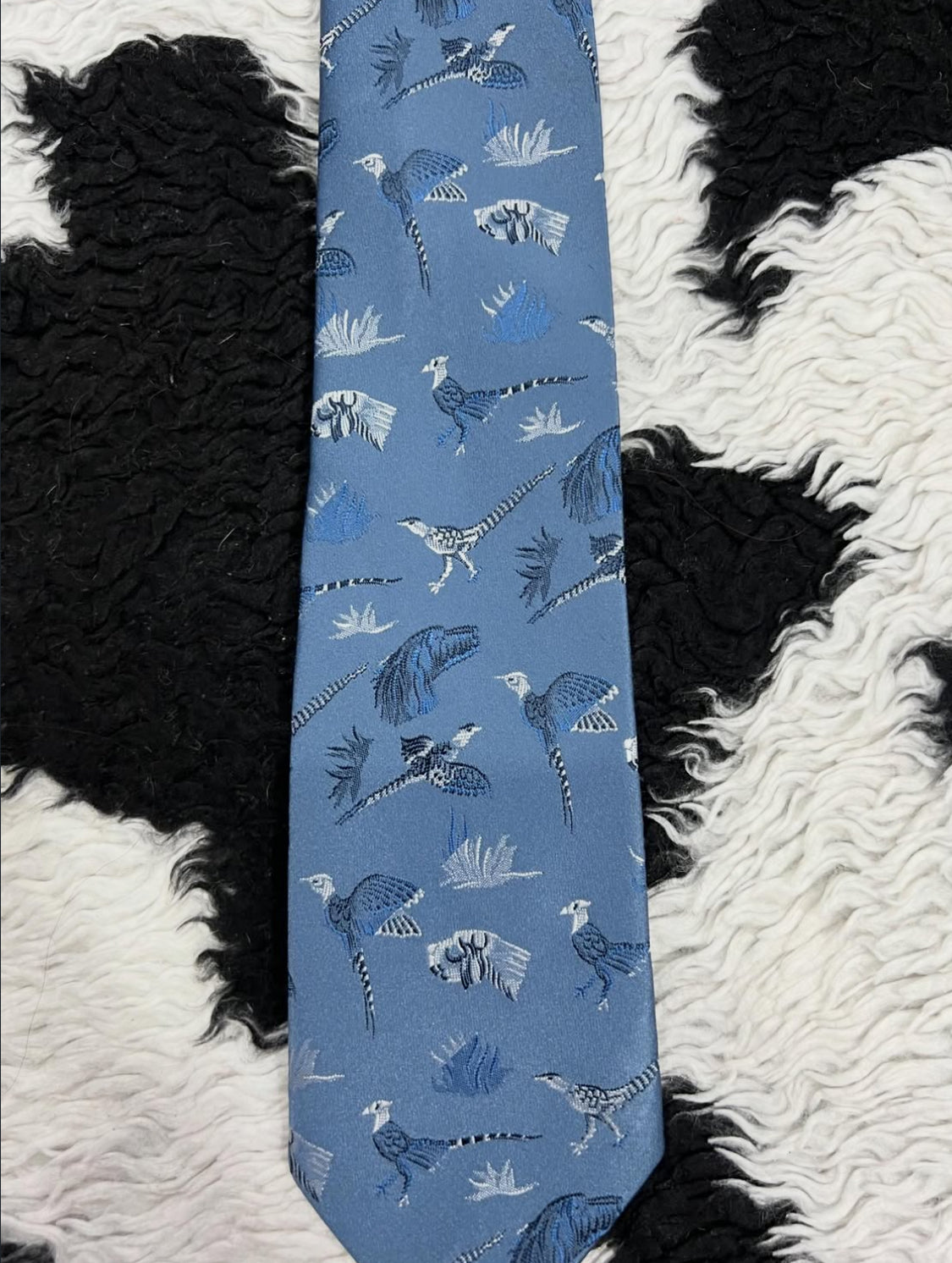 Blue Pheasants Tie