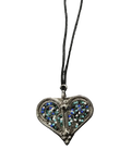 Beaded Metal Heart Necklace