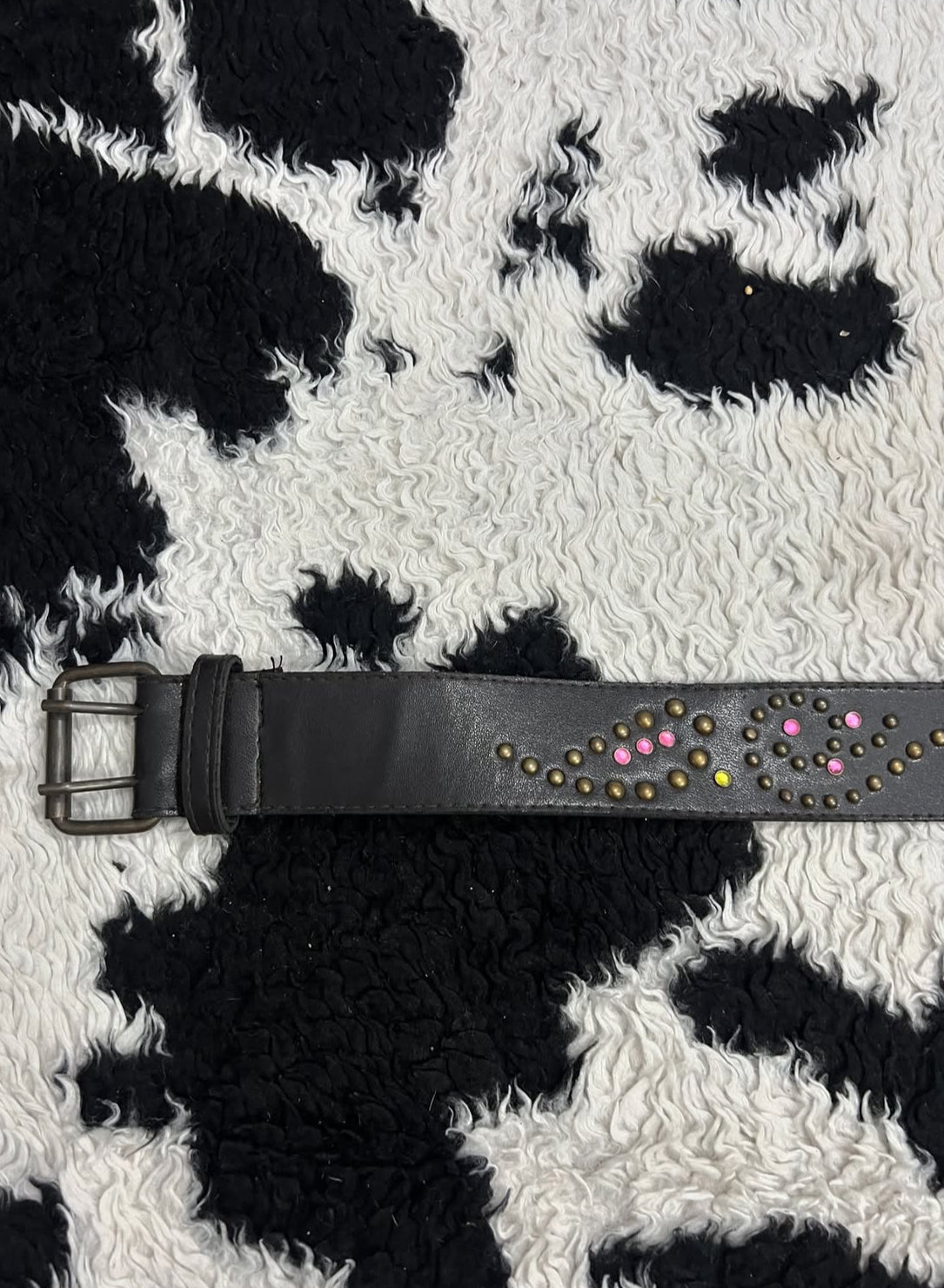 Studded Beads Brown Belt