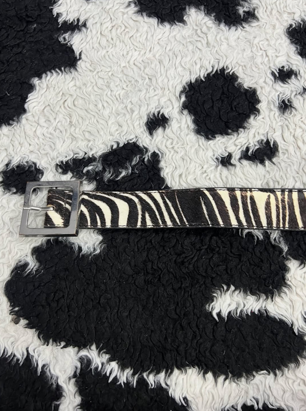 Zebra Skin Belt