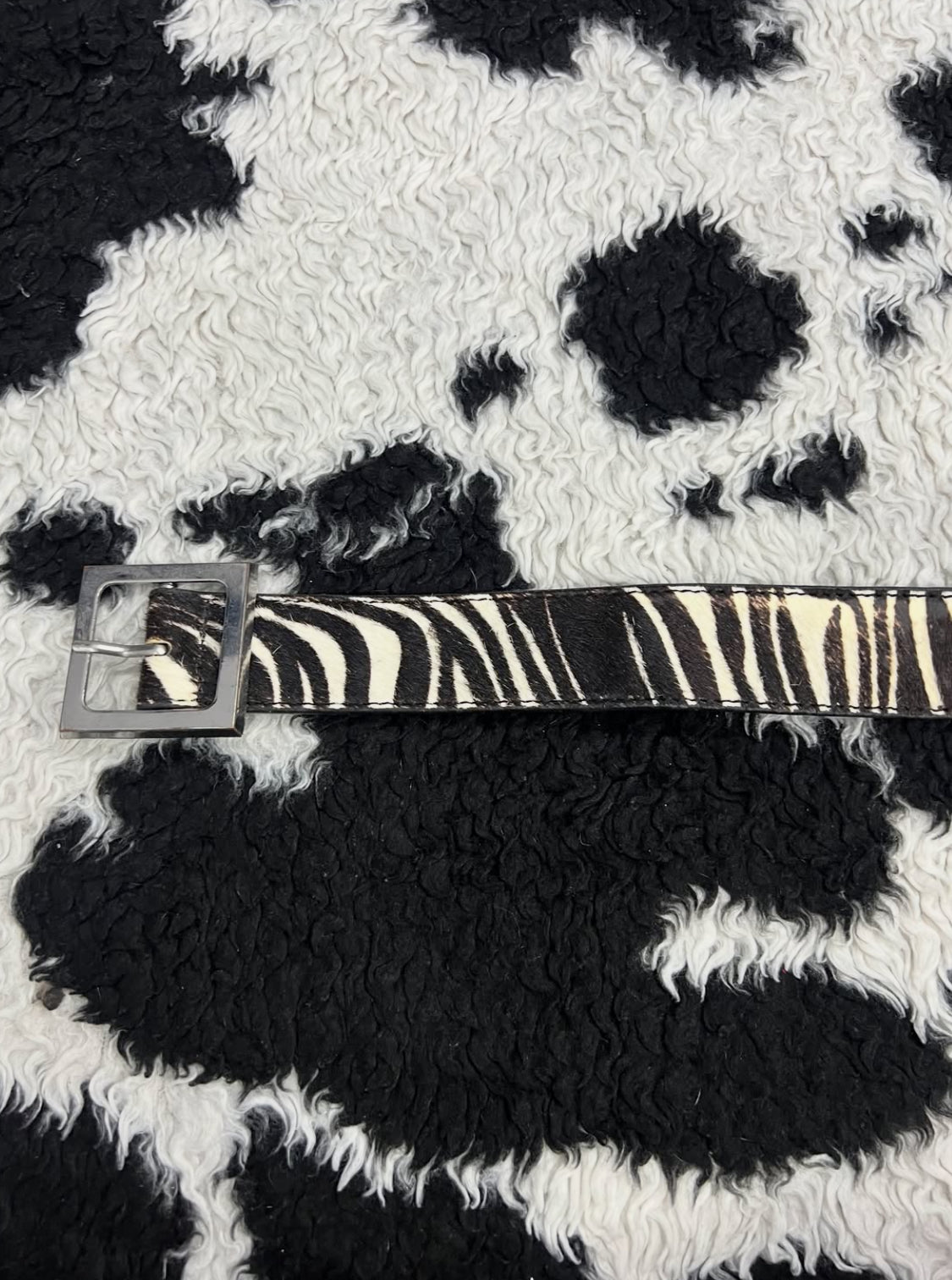 Zebra Skin Belt