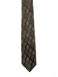 High Grade Narrow Brown Embroidered Tie