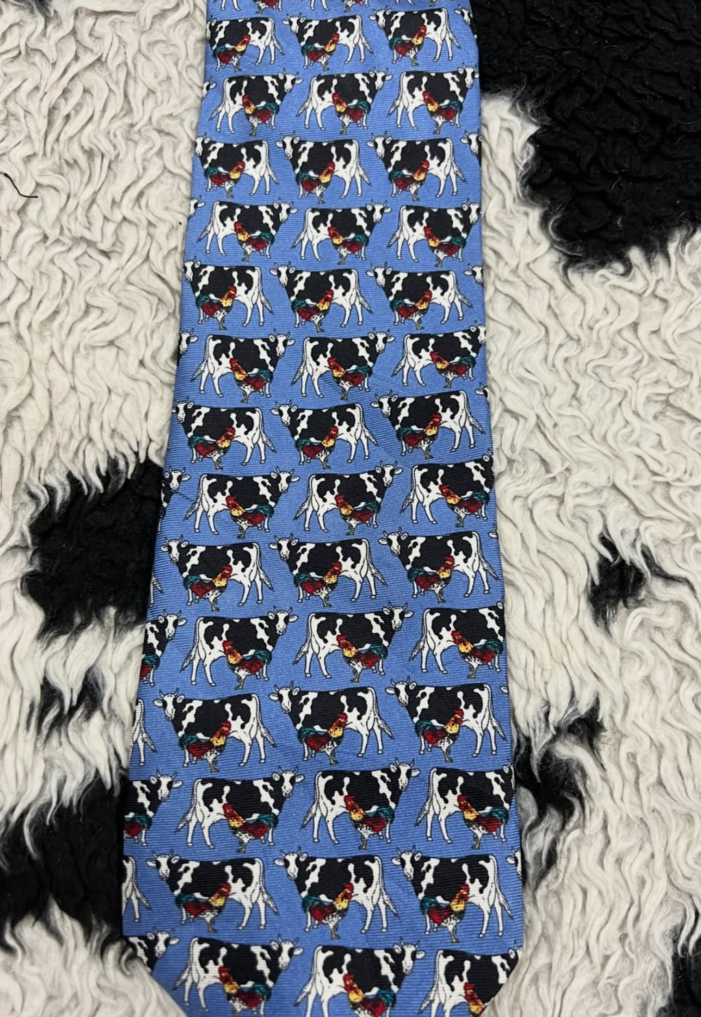 Cows & Roosters Tie