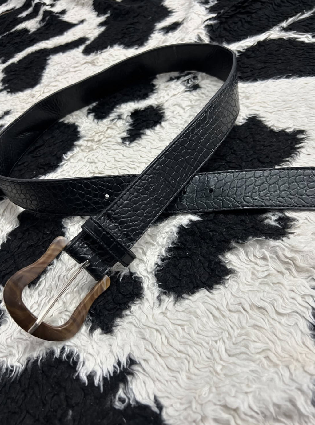 Brown-Buckle Black Belt