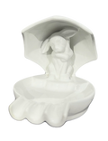 Ceramic Bunny Holding Umbrella Dish