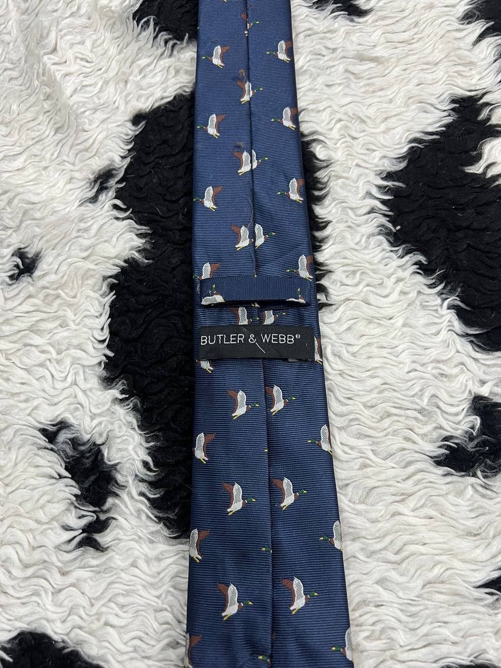 Butler & Webb Flying Mallards Narrow Tie