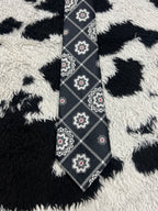 Keynote Black & White Embroidered Tie