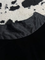 Knee Length Black Velvet Skirt