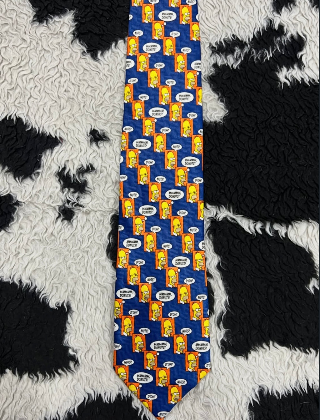 Vintage 1999 Homer Simpson "Mmm Donuts!" Tie
