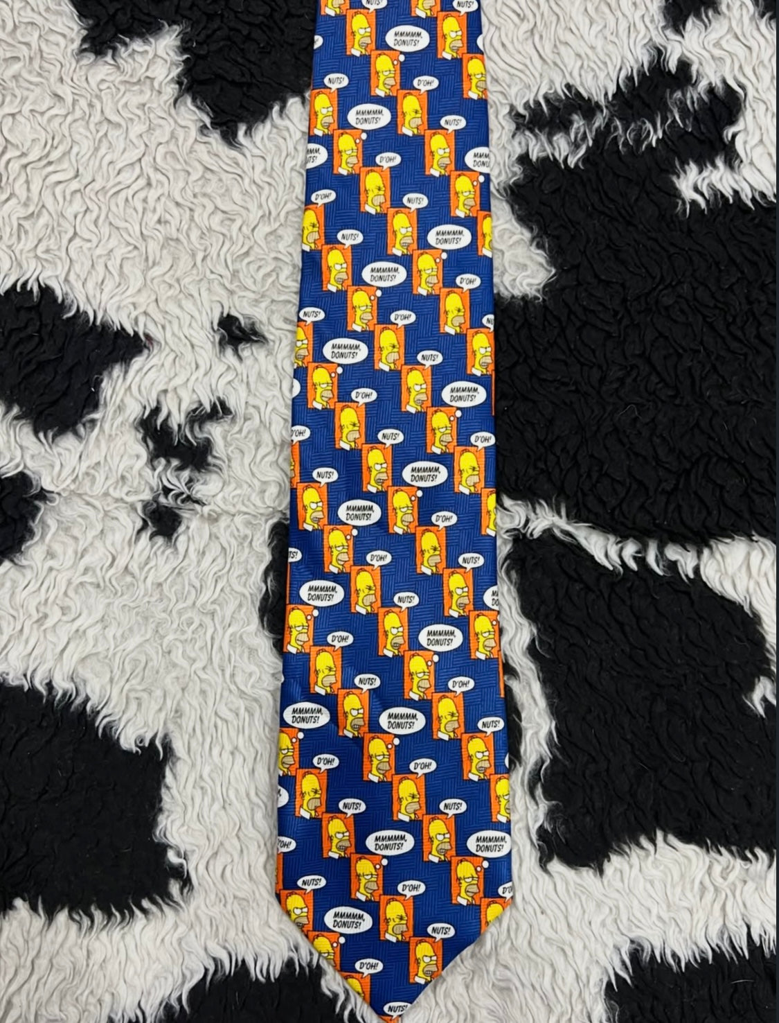 Vintage 1999 Homer Simpson "Mmm Donuts!" Tie