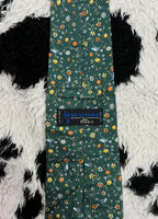 Flower Branches & Birds Tie