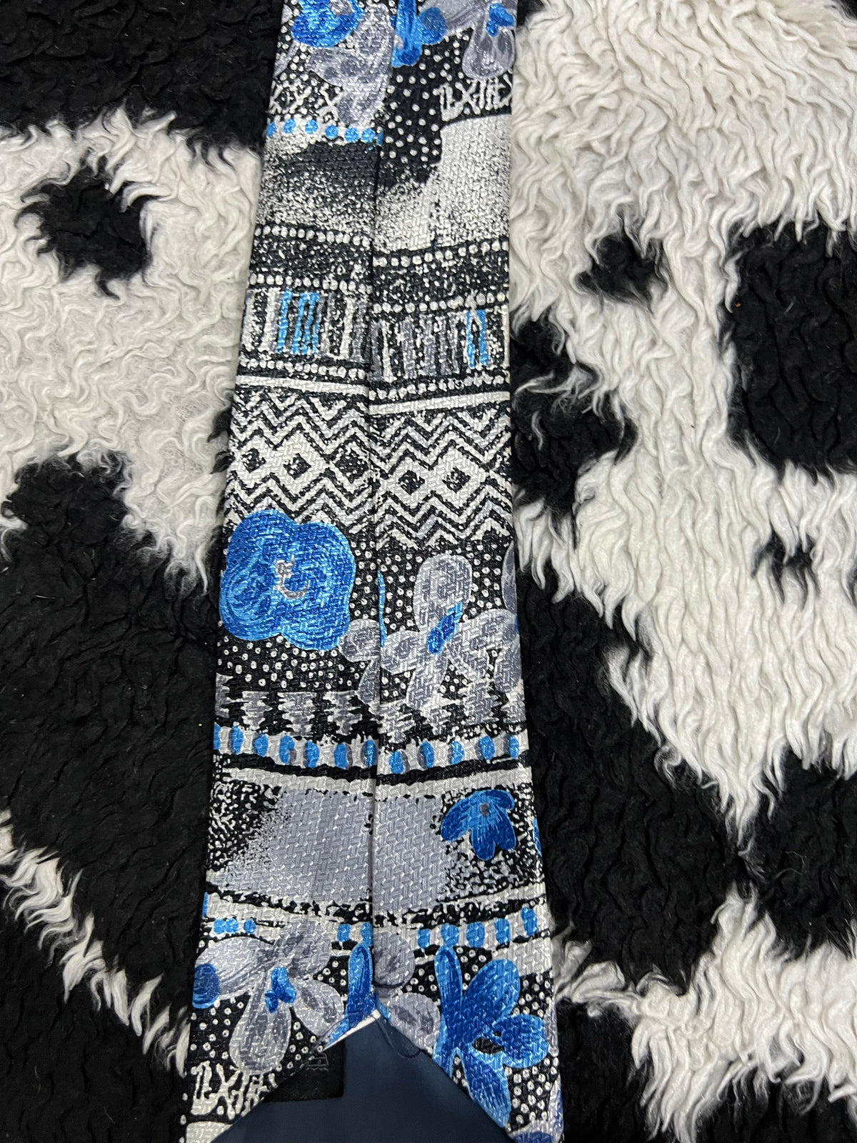 Blue Flowers Tie