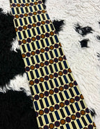 Brown Geometric Tie