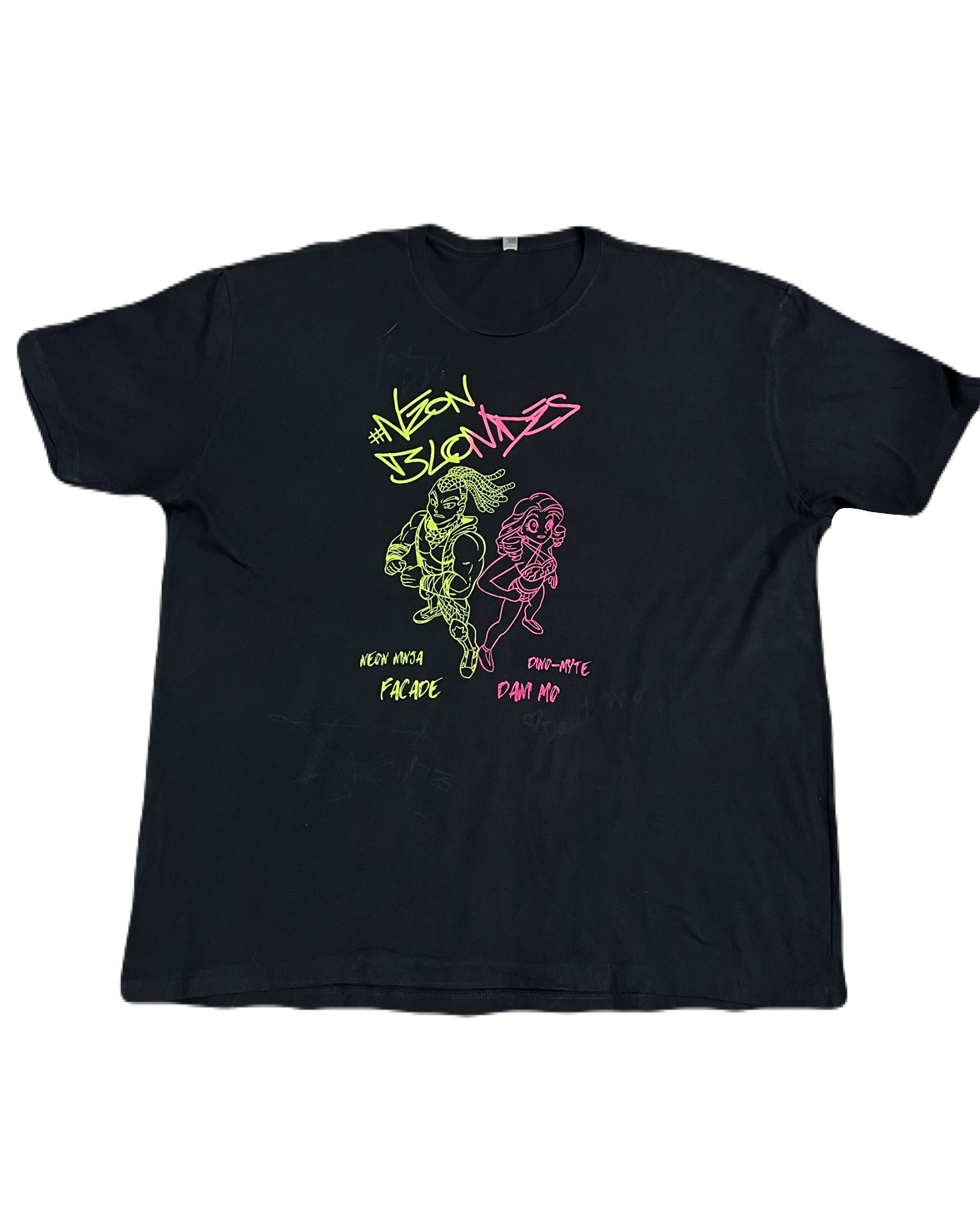 Wrestling Neon Blondes Tee (Extra Large)