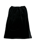 Long Black Velvet Skirt