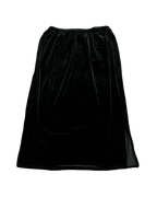 Long Black Velvet Skirt