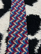 Birds Print Graphic Tie