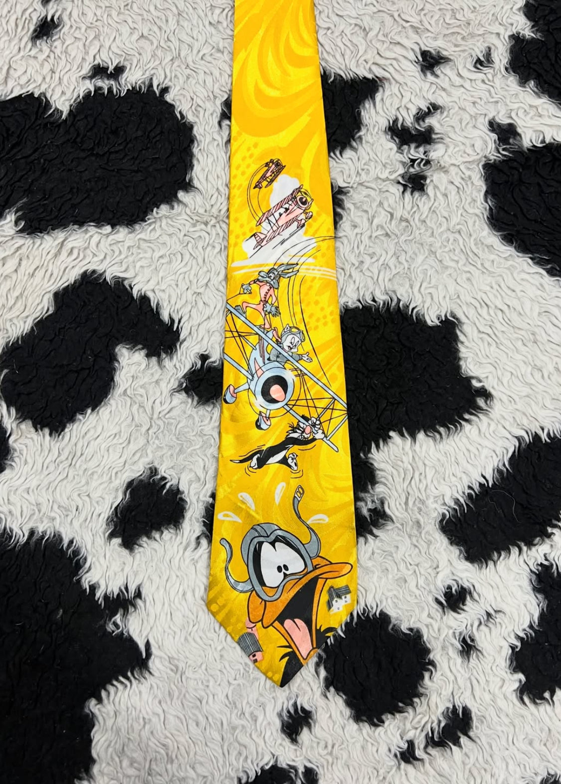 Looney Tunes Flying Plane Tie