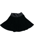 Knee Length Black Velvet Skirt