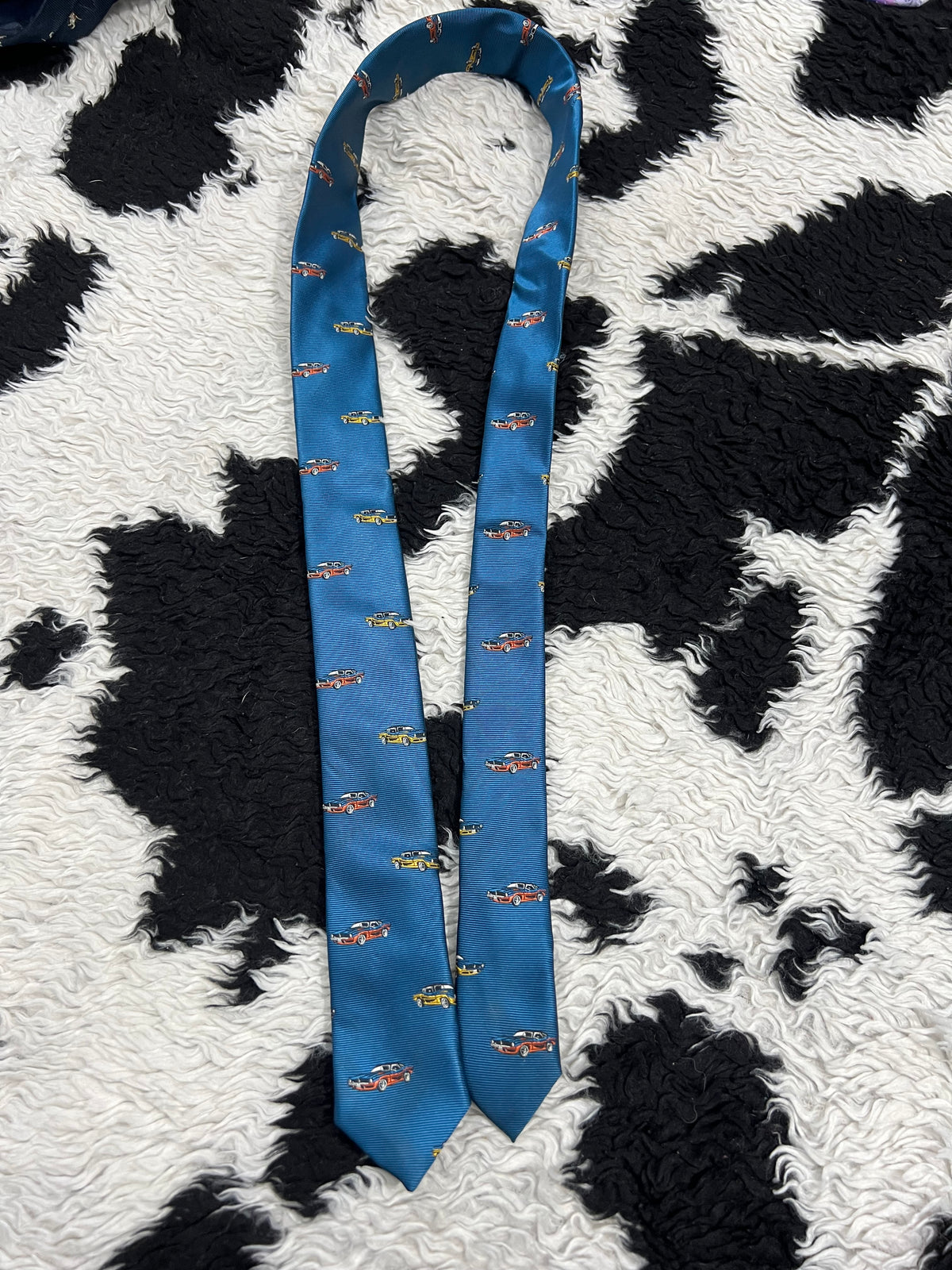 NEXT Car Embroidered Narrow Tie