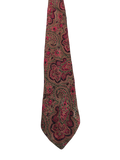 Keynote Fully Embroidered Red Paisley Tie